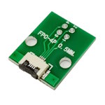 Printed board with connector FFC/FPC-4P pitch 0.5mm