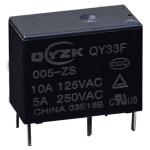 Relay QY33F-005-ZS<gtran/> 10A 1C coil 5VDC