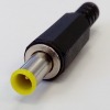 Power plug 5.0/3.5x1.0mm L = 10mm HM-071 with plastic pin