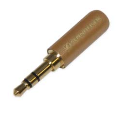 Штекер на кабель Sennheiser 3-pin 3.5mm емаль Вохра, тип Би