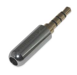 Штекер на кабель Sennheiser 4-pin 3.5mm емаль Сріблястий, тип Би