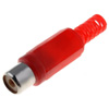 Cable socket<gtran/> RCA CC-106R tulip plastic red<gtran/>