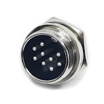 Connector GX20 9pin M with nut for housing