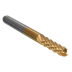 Milling cutter corn PCB for CNC type  RCF 0.6mm, L = 38mm, shank 3.175mm, TiN