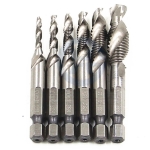 Set<gtran/>  drill-taps 3,4,5,6,8,10mm, steel 4341<gtran/>