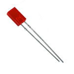 LED 5x2mm  Red matt 200-300 mcd