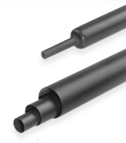  Heat shrink tubing 3X glue 9.5/3.2 black (1m)
