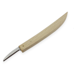 Технический нож-банан с деревянной ручкой