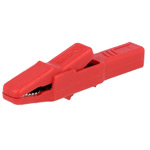 Crocodile clip AK2BRT [insulated, banana 4mm+screw 25A Red]